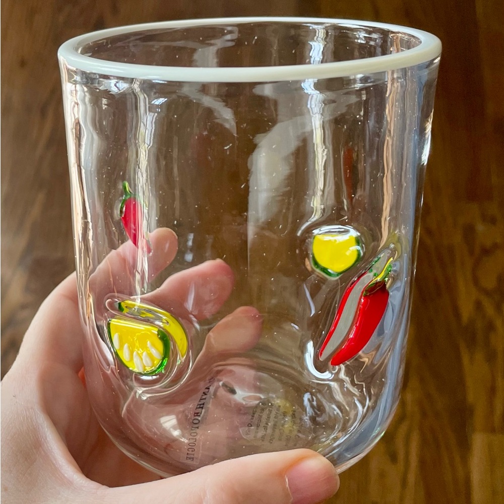 New Anthropologie Icon Glass Spicy Margarita
